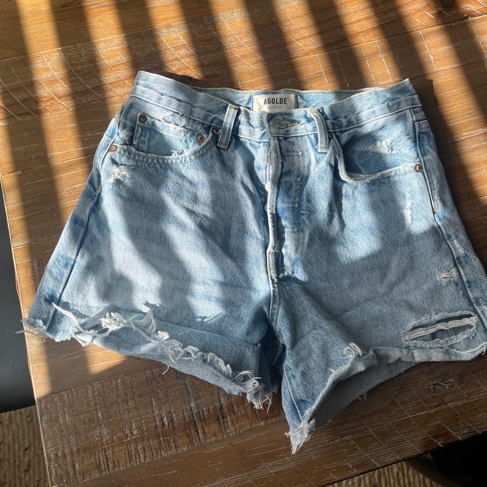 AGOLDE jean shorts parker long